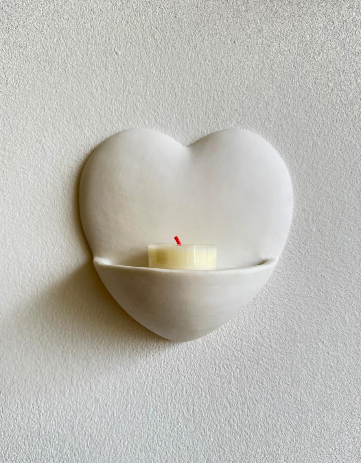 Puur hart wandkandelaar