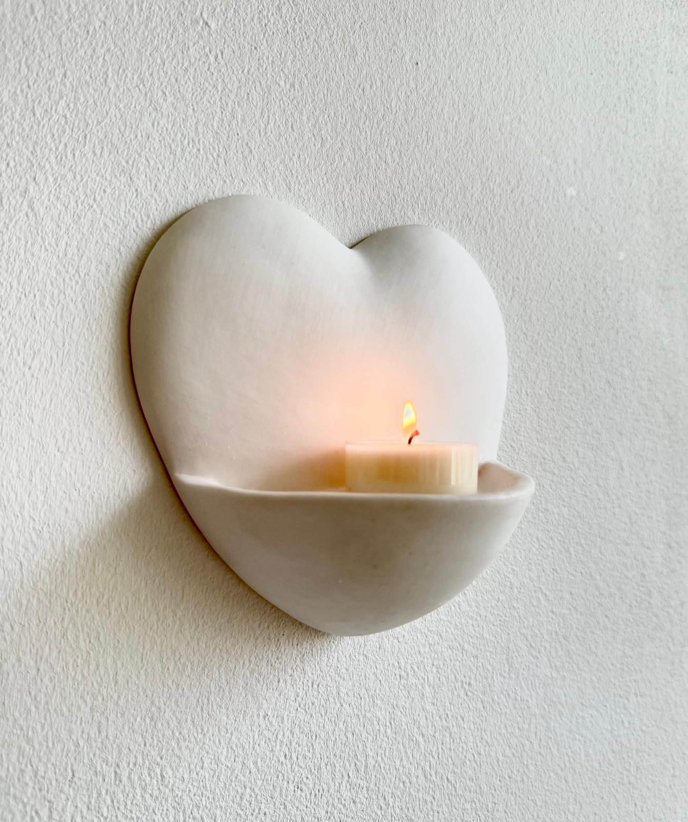 Puur hart wandkandelaar